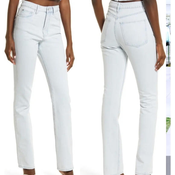 WeWoreWhat Icon Jean - Light Icy Wash - NWT - Picture 3 of 5